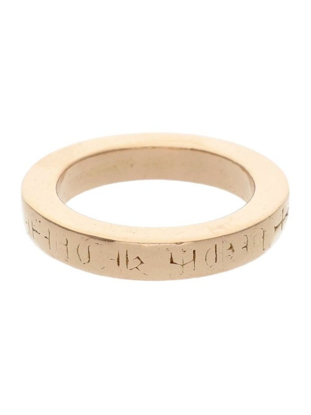 Chrome Hearts 22k Spacer Fckyou Gold Ring